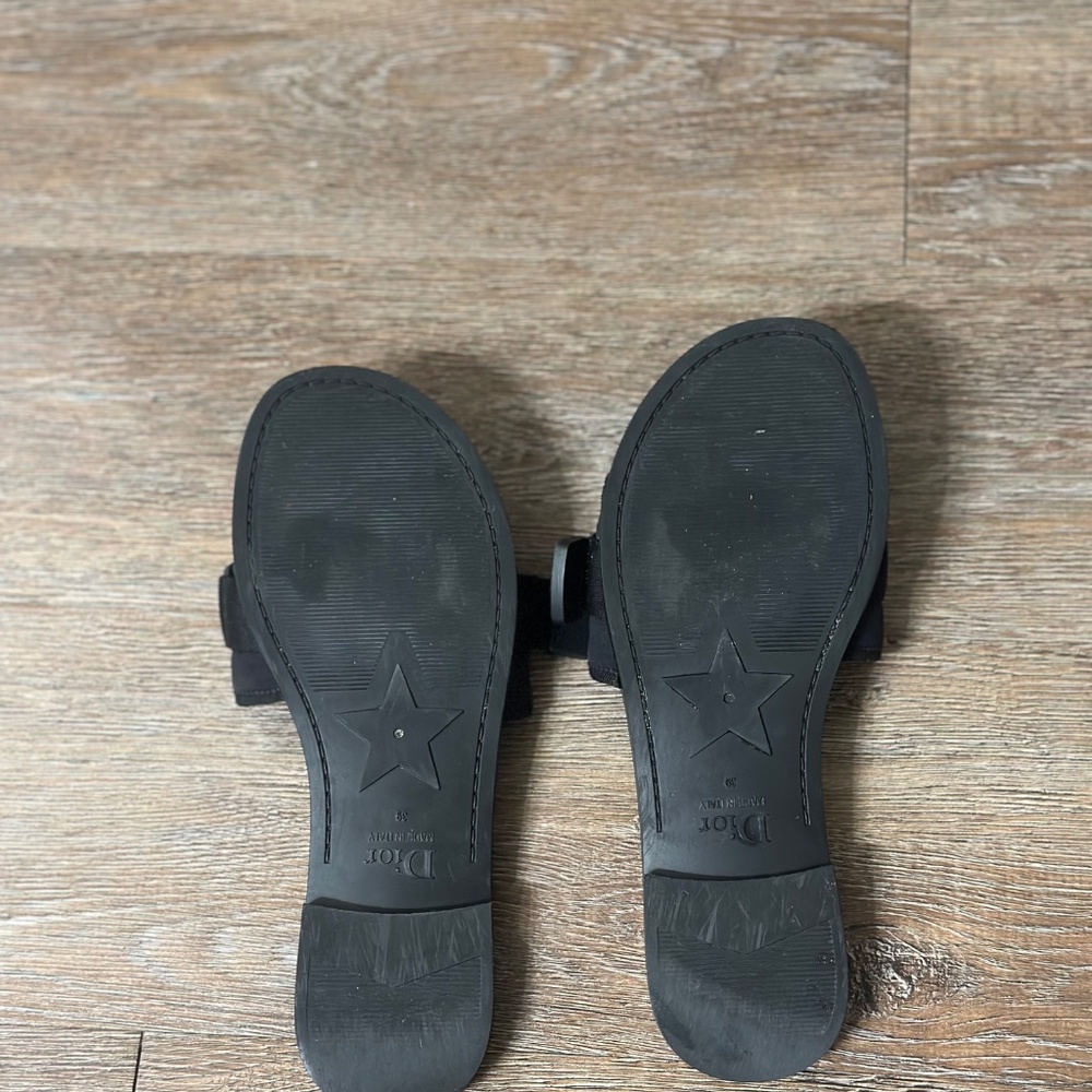 Christian Dior Black Slide Sandals - Picture 3 of 4